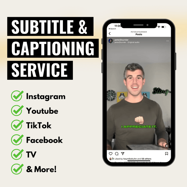 Subtitle & Captioning Service Fournier Enterprises, LLC