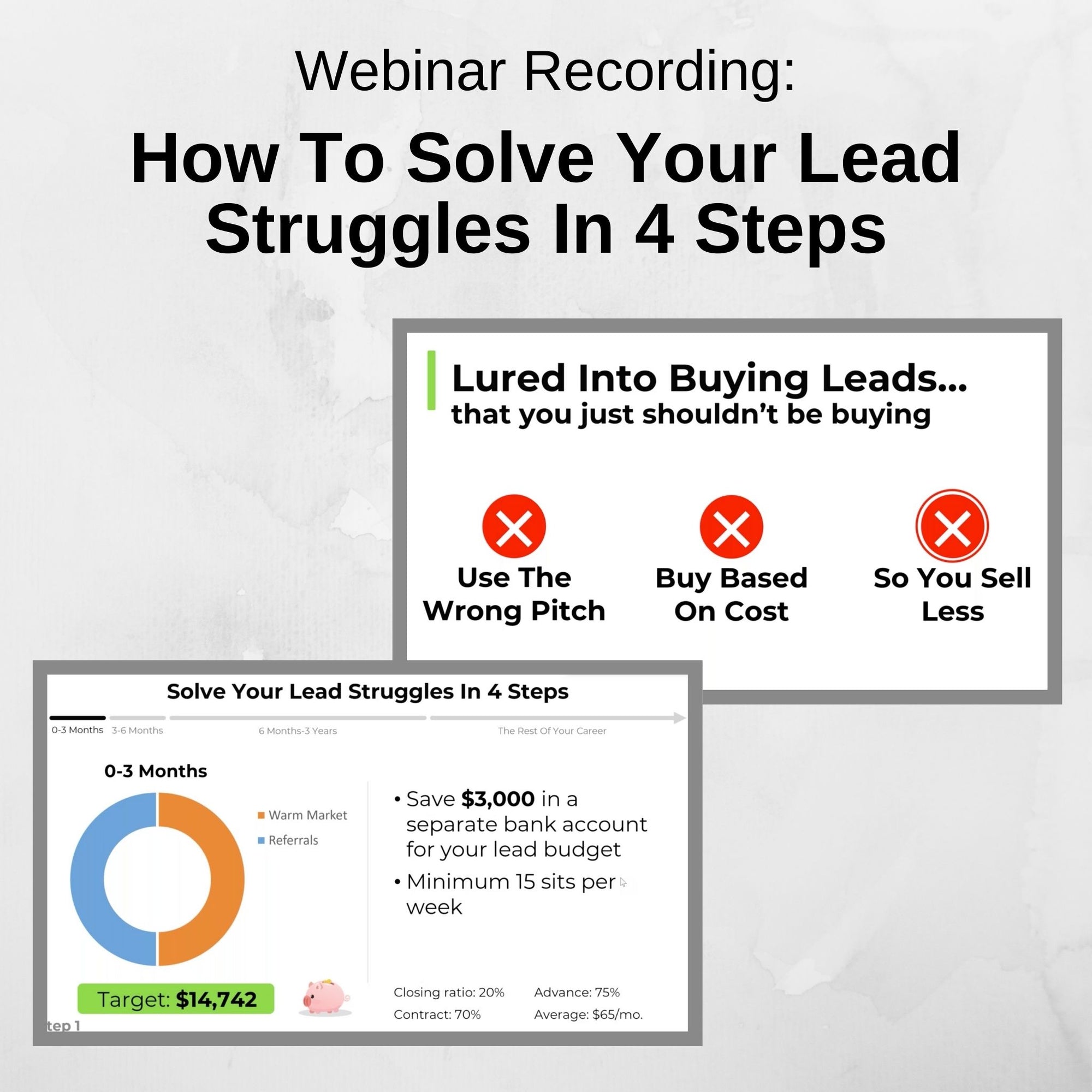 Training Video: How To Solve Your Lead Struggles In 4 Steps