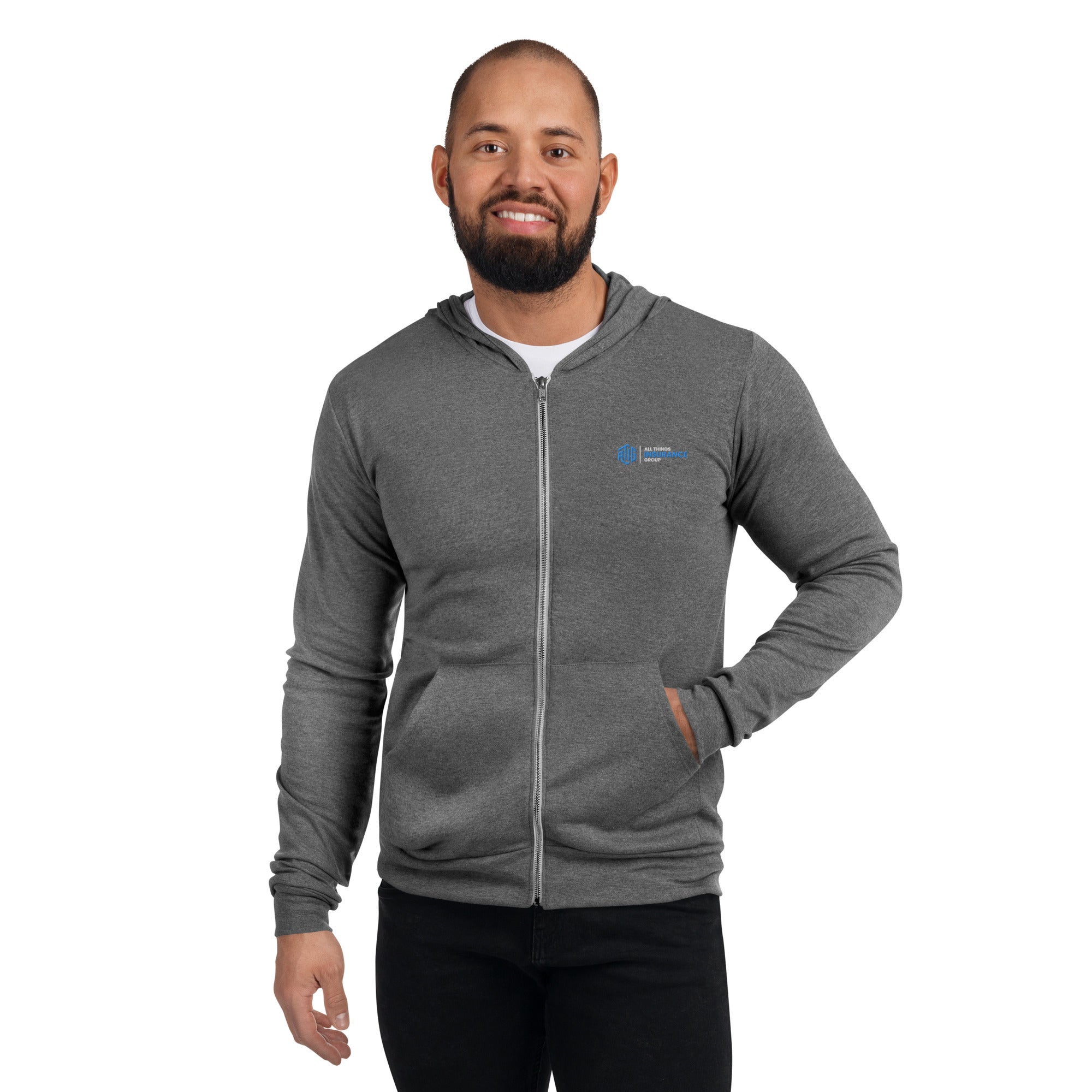 ATIG Unisex zip hoodie