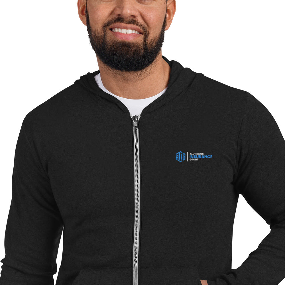 ATIG Unisex zip hoodie