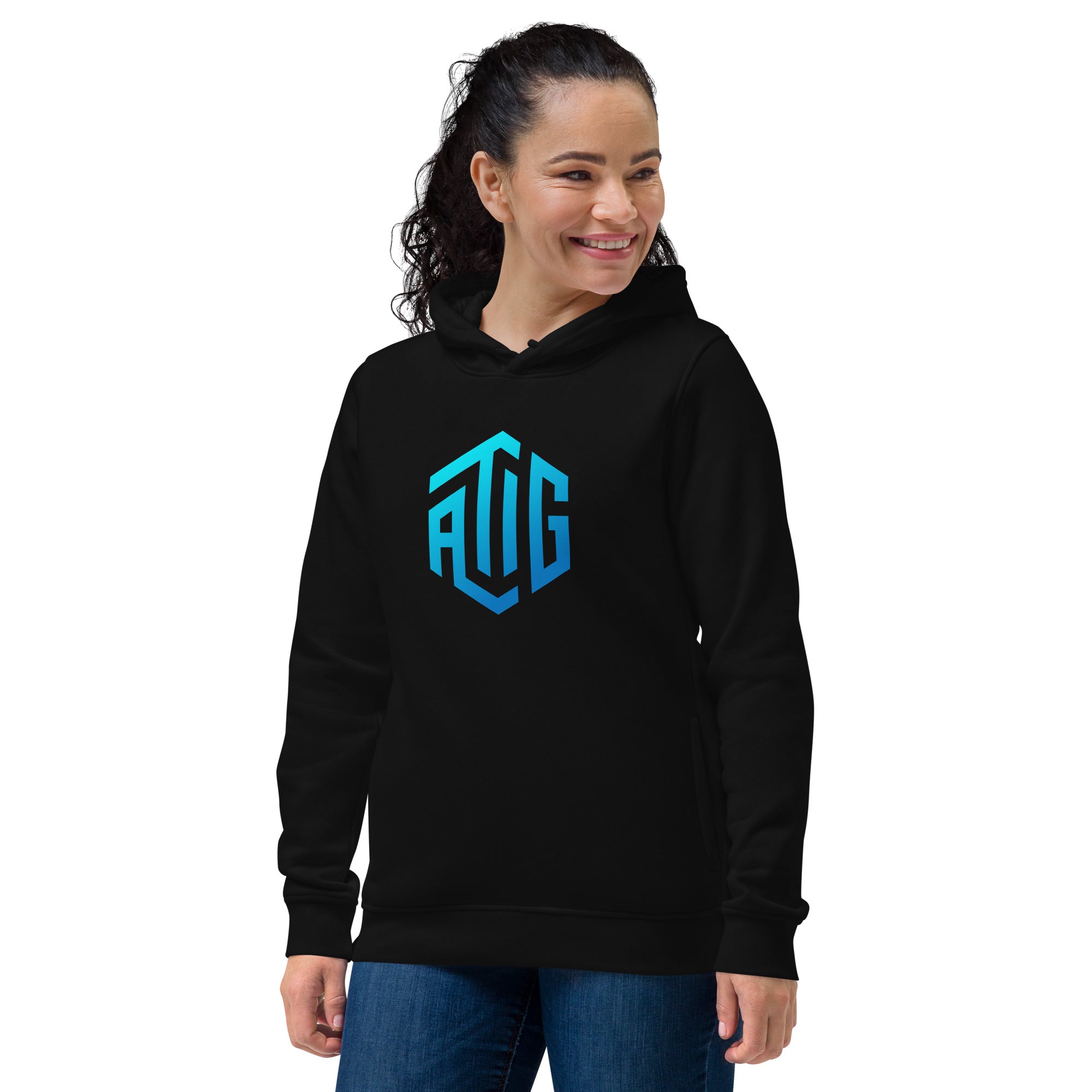 ATIG Women's eco fitted hoodie