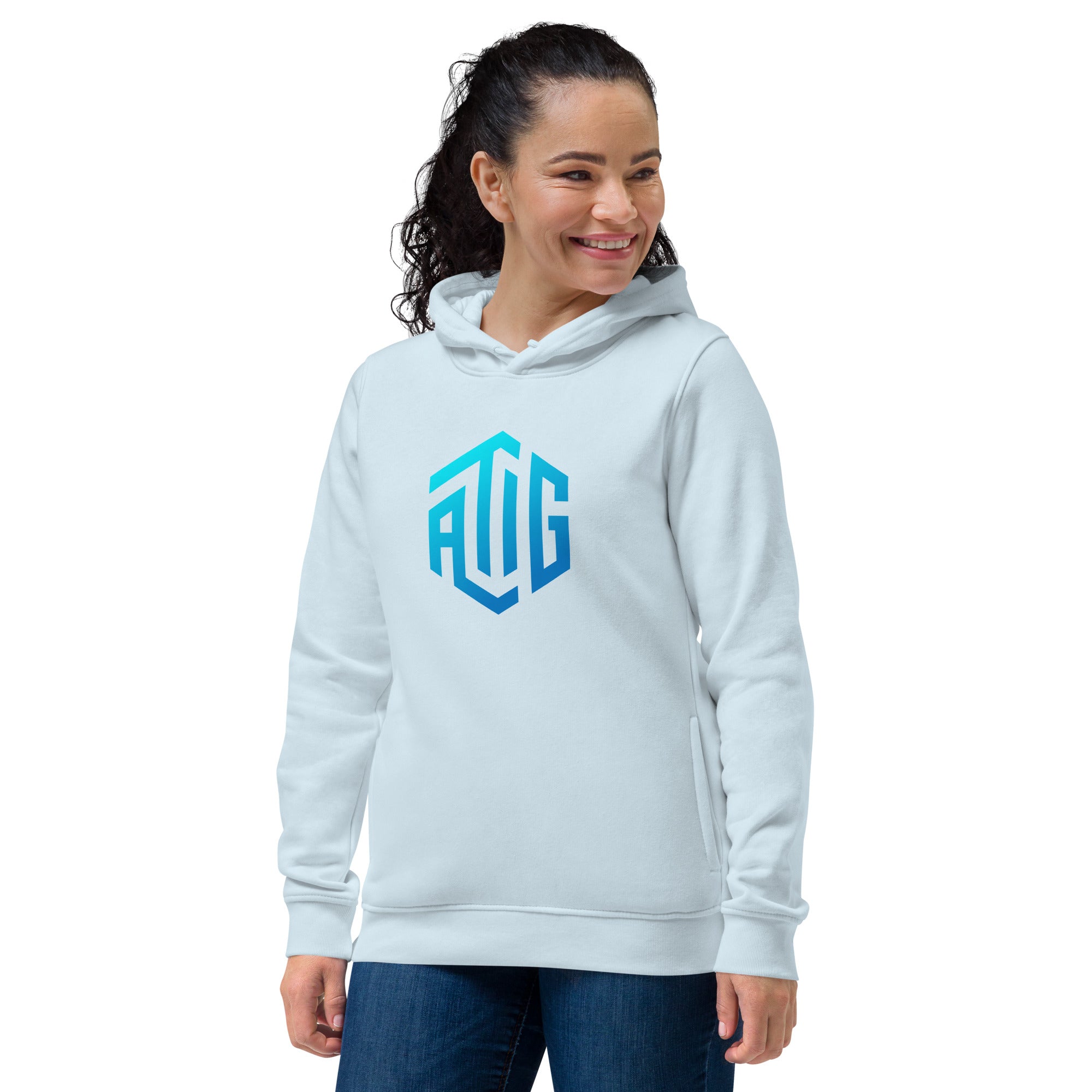 ATIG Women's eco fitted hoodie