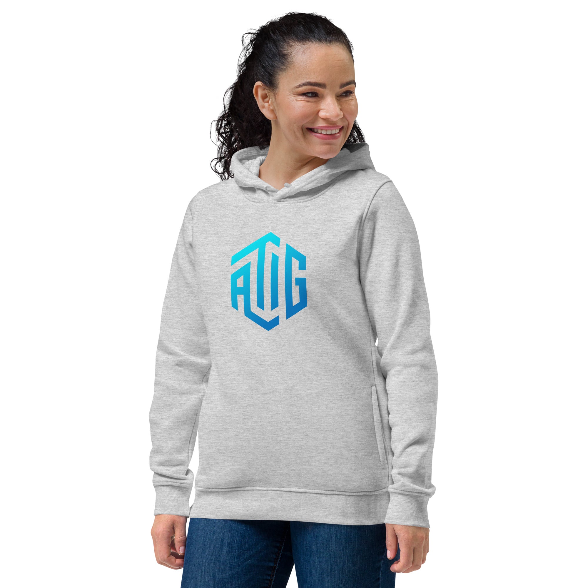 ATIG Women's eco fitted hoodie