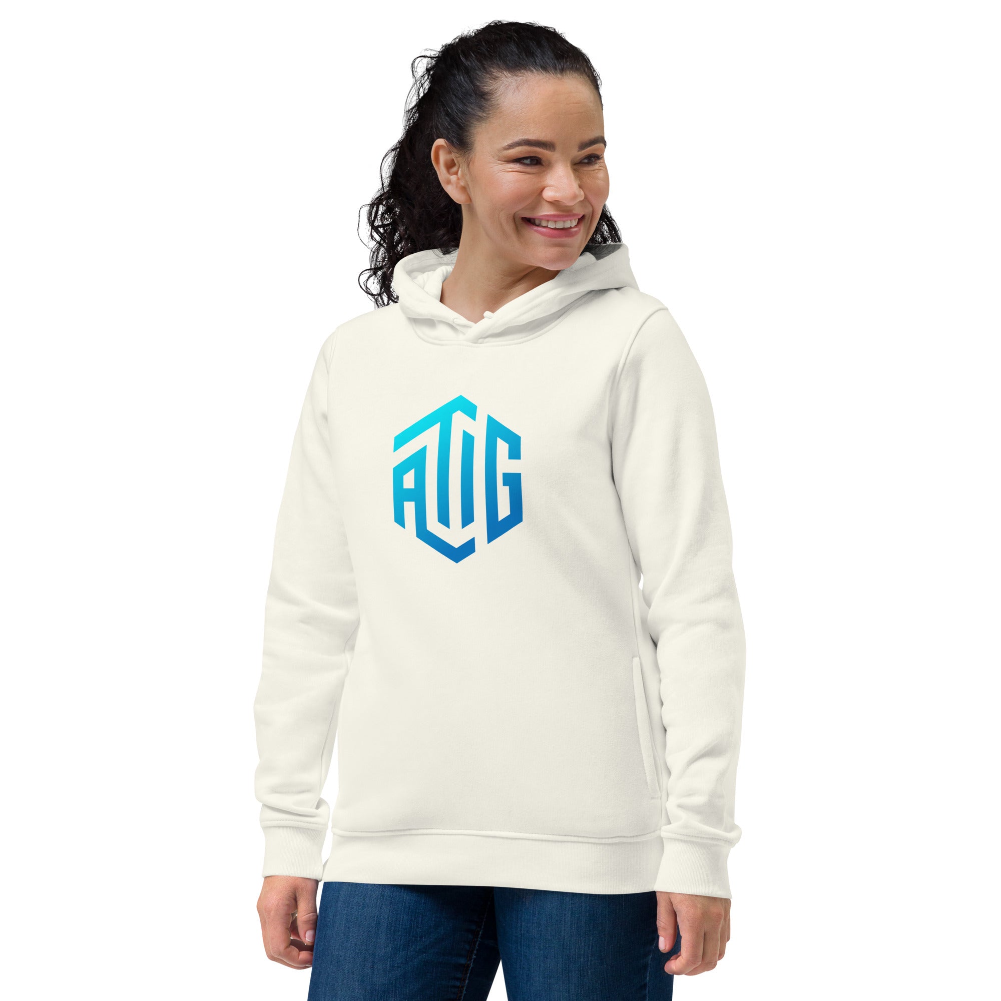 ATIG Women's eco fitted hoodie