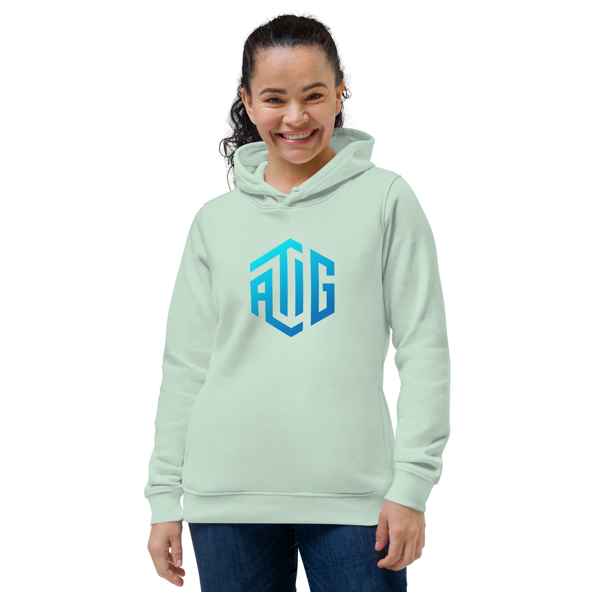 ATIG Women's eco fitted hoodie