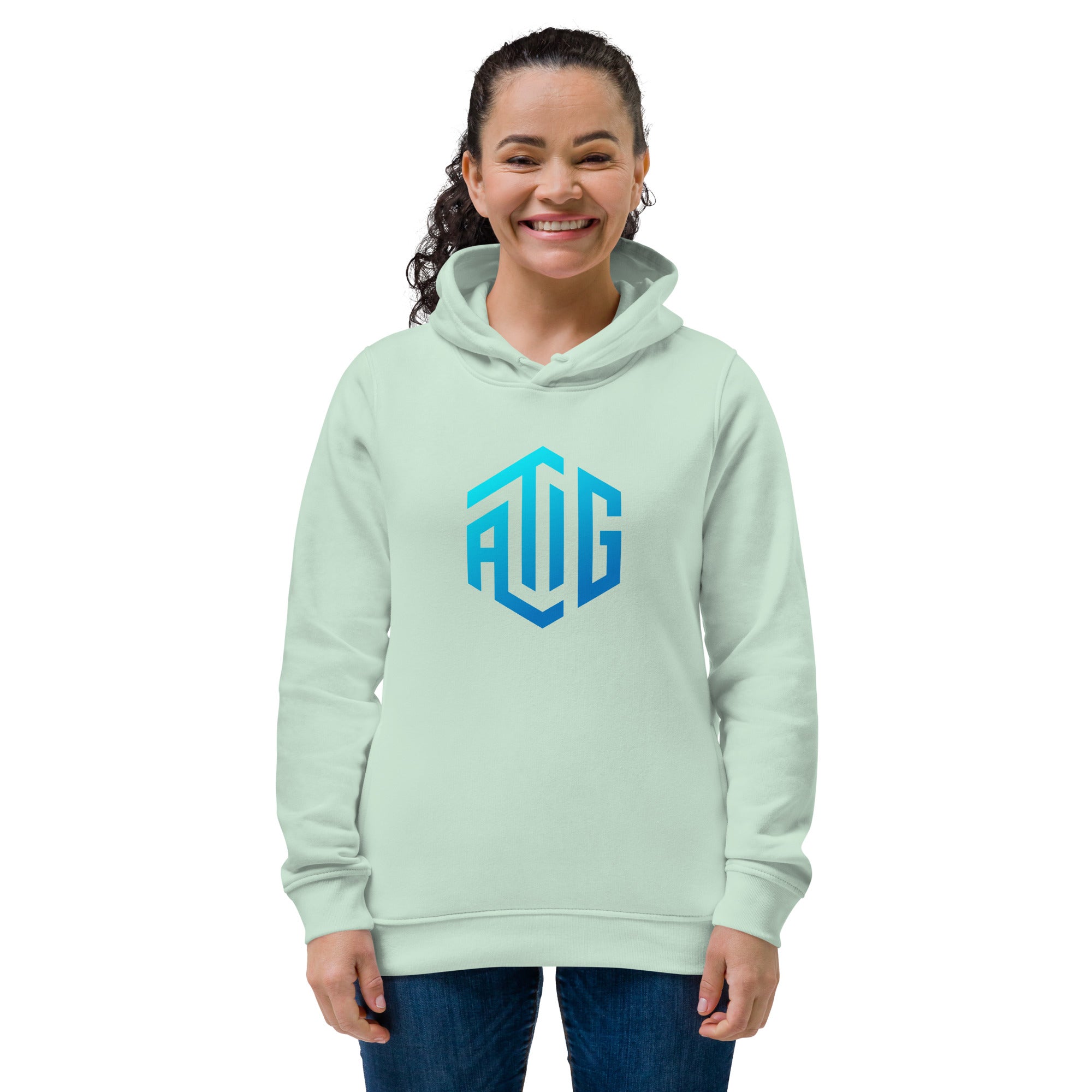 ATIG Women's eco fitted hoodie