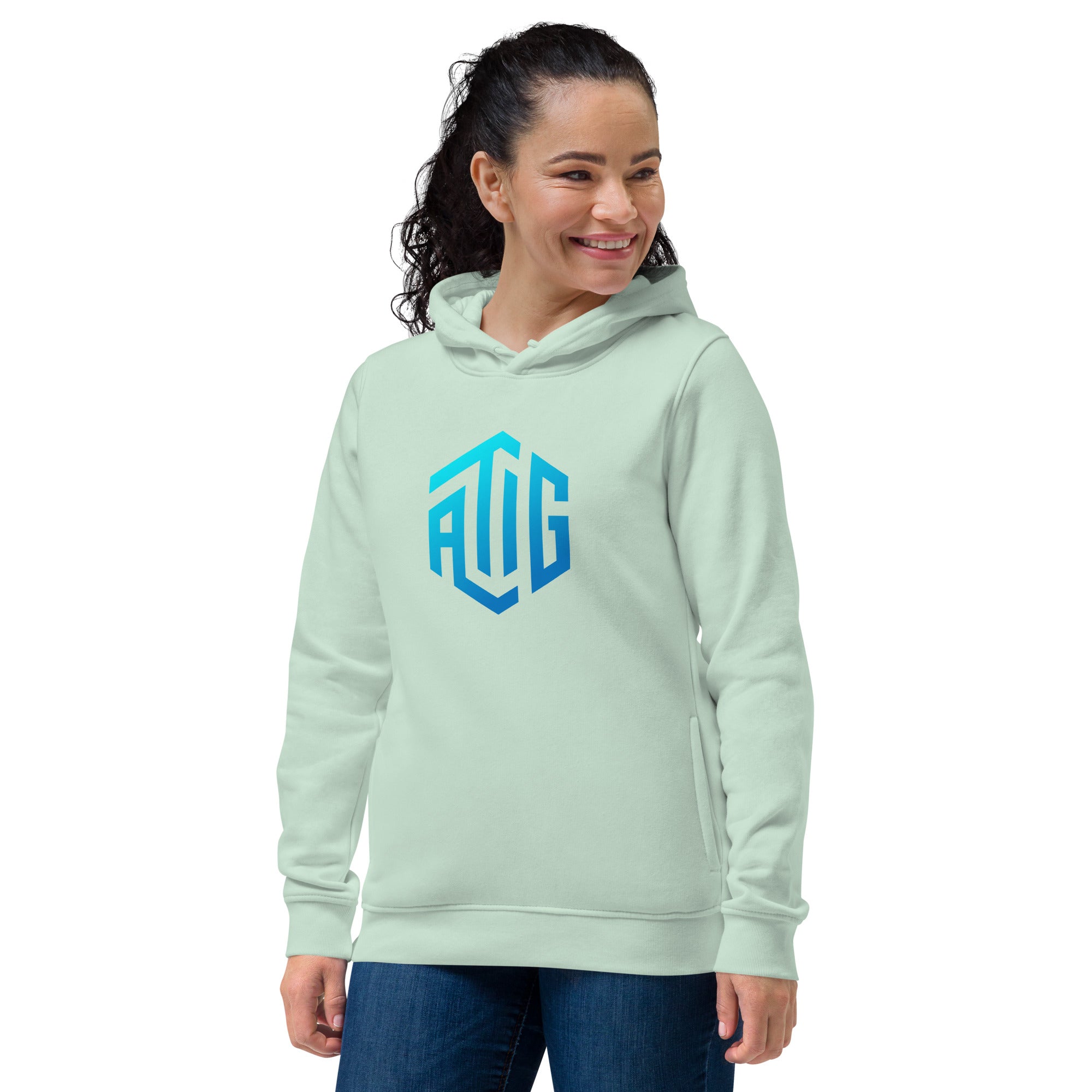 ATIG Women's eco fitted hoodie