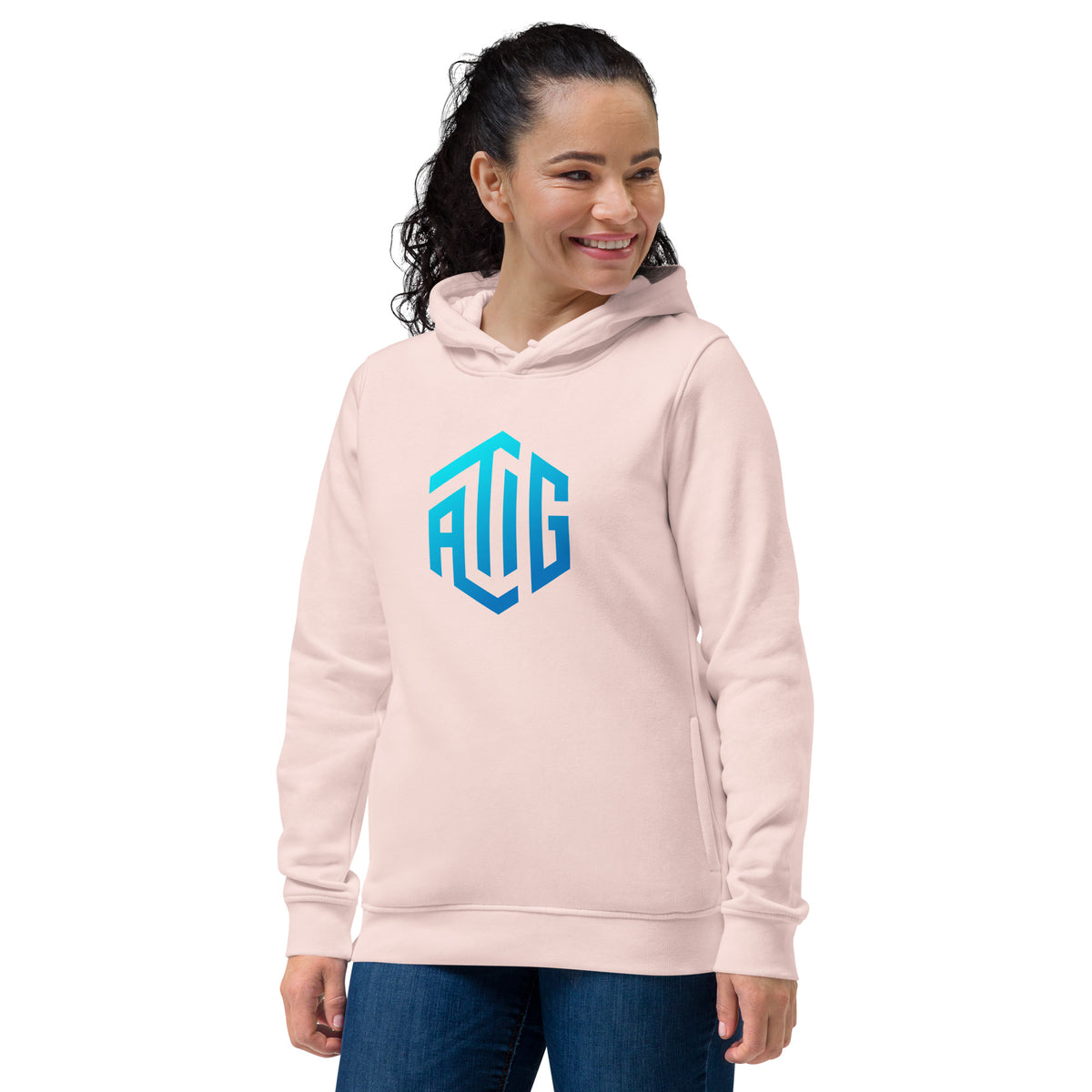 ATIG Women's eco fitted hoodie